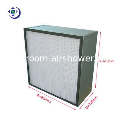 Buy High Efficiency H13 Hepa Filter , Hepa Filter Deep Pleated Separator 610x610x220mm online manufacture