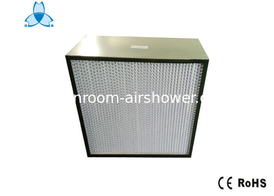 Buy Professional Deep Pleated H13 Hepa Air Filter 0.3 Um Paper Foil For Clean Room online manufacture