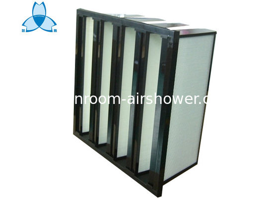 comprar Los filtros de aire de la fibra de vidrio del banco de la segunda etapa V ventilan el sistema de ventilación 592x490x292 Fabricación en línea