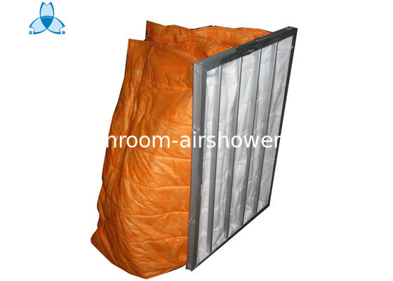 Buy Medium Efficiency F6 Pocket Air Filter Hvac Duct Cleaning , Low Initial Pressure Drop online manufacture