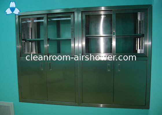 acheter Cabinets médicaux d'acier inoxydable de filtre à air d'hôpital de stockage de drogue avec manuel glissant à moitié - la porte en verre fabrication en ligne