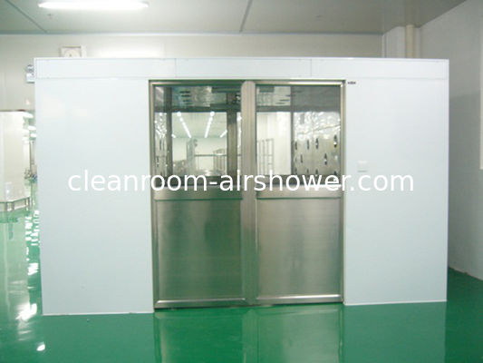 Buy Hidden Auto Cargo Tunnel Type Air Shower Clean Room With Double Leaf Sliding Doors online manufacture