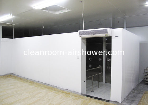 Buy 90 Degree Turn Personnel Air Shower Tunnel  ,  Clean Room Equipments With Painted Steel Material online manufacture