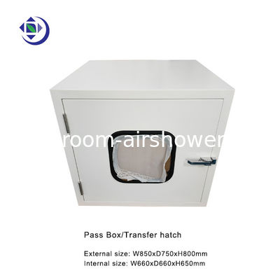 Buy Powder Coated Steel Cleanroom Pass Box Transfer Hatch In Size W650xD650xH660mm online manufacture