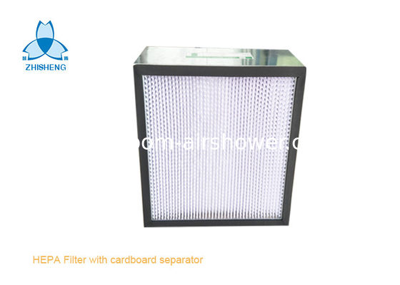 Buy Galvanized Frame H13 H14 High Airflow Compact HEPA Filter NON Separator online manufacture