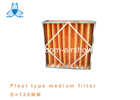 membeli Bingkai Logam Jenis Pleat Sedang Pre Air Filter Besar Aliran Udara Tekanan Rendah pembuatan online