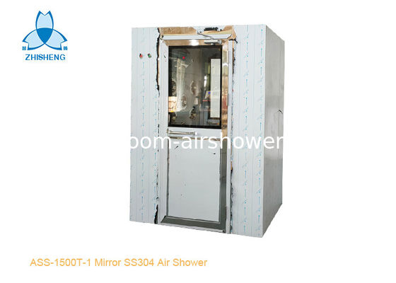 Buy One Person Mirror SS304 Air Shower Room With UV Light AC380V online manufacture