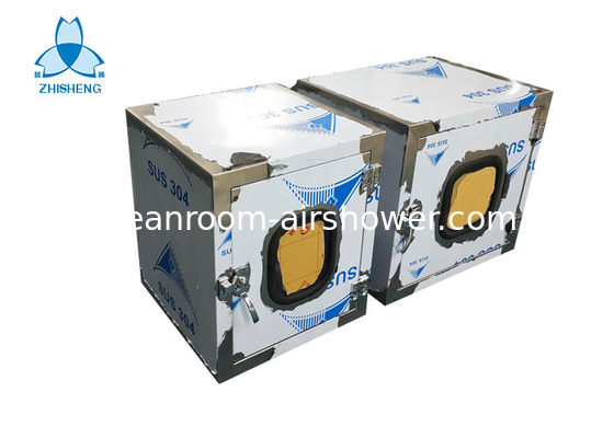 comprar Caja de paso estática del sitio limpio del acero inoxidable 304 con la puerta integrada Fabricación en línea