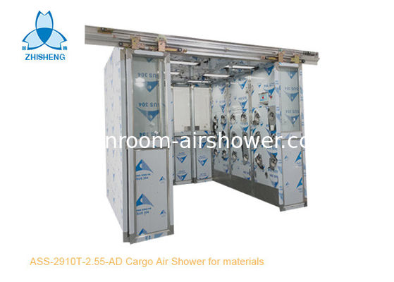 Buy Stainless Steel 304 Cargo Air Shower Tunnel With 4 Leaf Auto Sliding Doors online manufacture