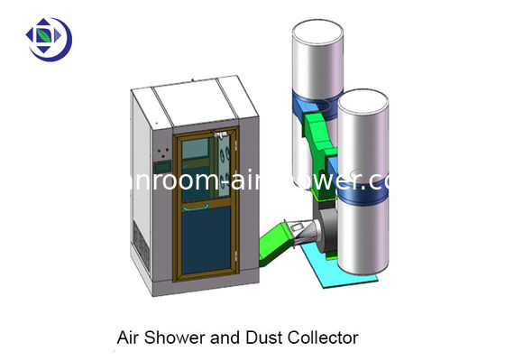 Buy 2 Side Blowing Powder Mill Air Shower With Dust Collector online manufacture