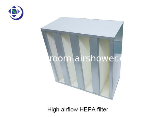 kopen Hoog rendement Compacte HEPA Filter 592x592x292mm met Gegalvaniseerd Kader online vervaardiging