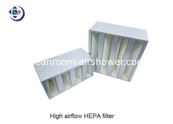kopen De hoge Compacte HEPA Filter van Aiflow H13 H14 4V met Gegalvaniseerd Kader online vervaardiging