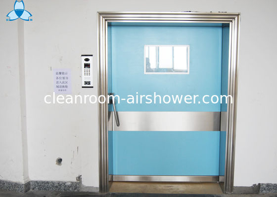 Outside Powder Coated Hospital Air Filter Blue Color With Single Swing Door